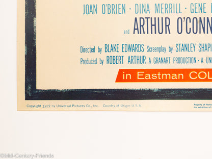 Operation Petticoat, US Filmposter, 60 x 114 cm