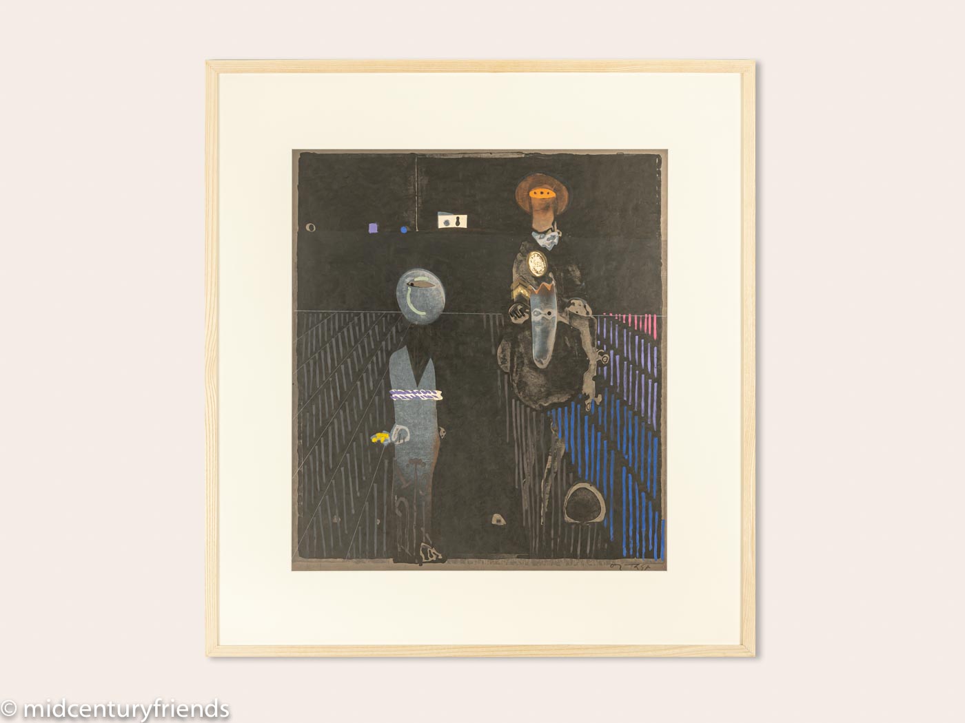 José ORTEGA “El Prisionero“, Original Farbradierung, handsigniert