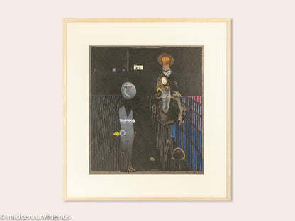 José ORTEGA “El Prisionero“, Original Farbradierung, handsigniert
