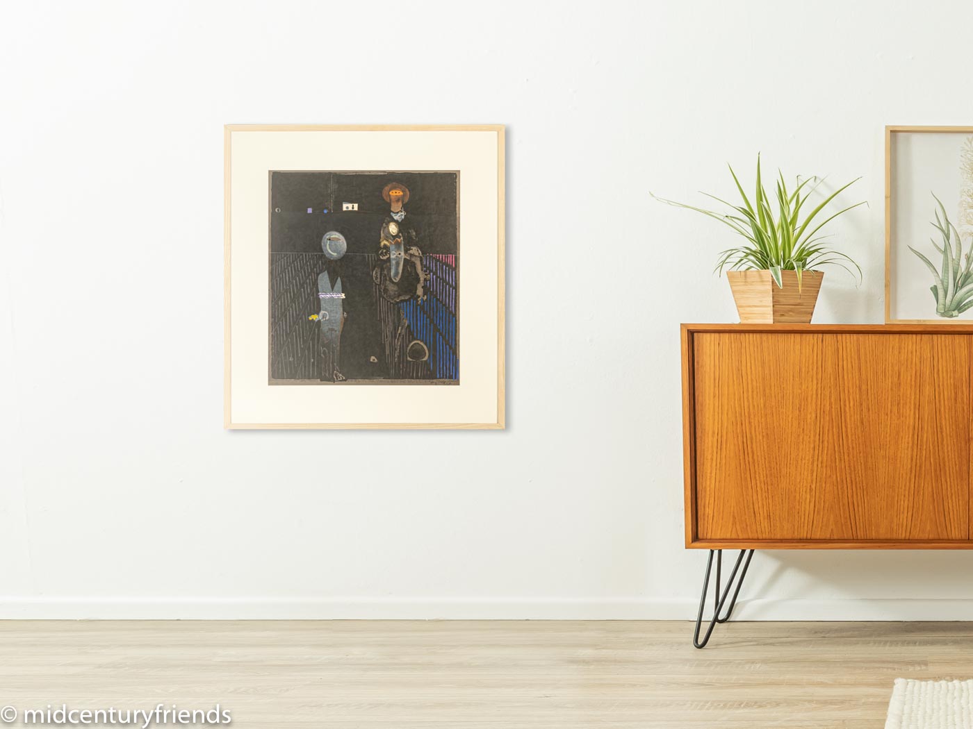 José ORTEGA “El Prisionero“, Original Farbradierung, handsigniert