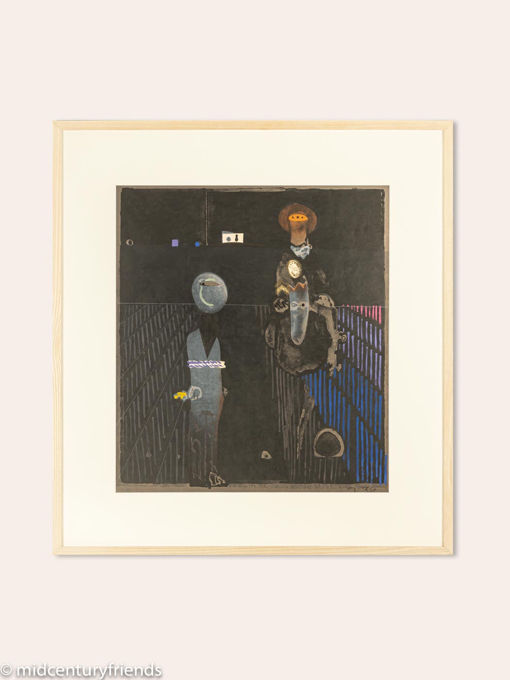 José ORTEGA “El Prisionero“, Original Farbradierung, handsigniert
