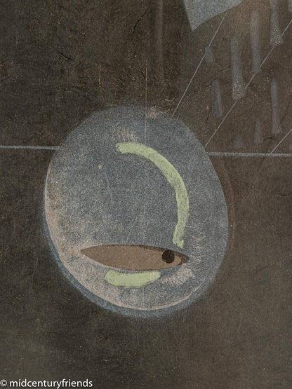 José ORTEGA “El Prisionero“, Original Farbradierung, handsigniert