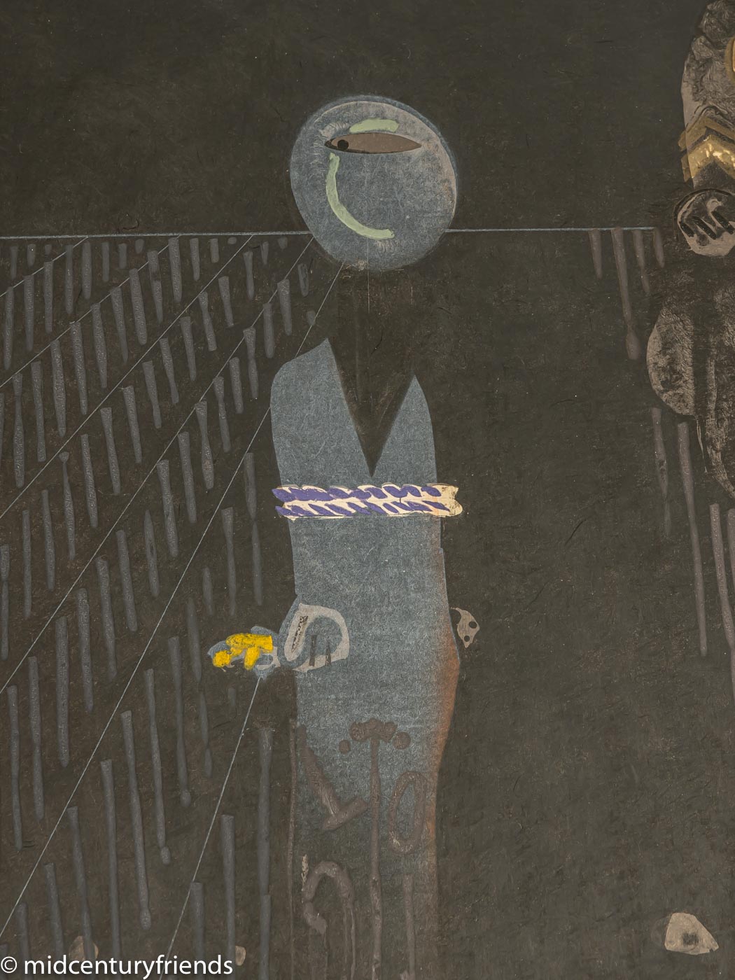 José ORTEGA “El Prisionero“, Original Farbradierung, handsigniert
