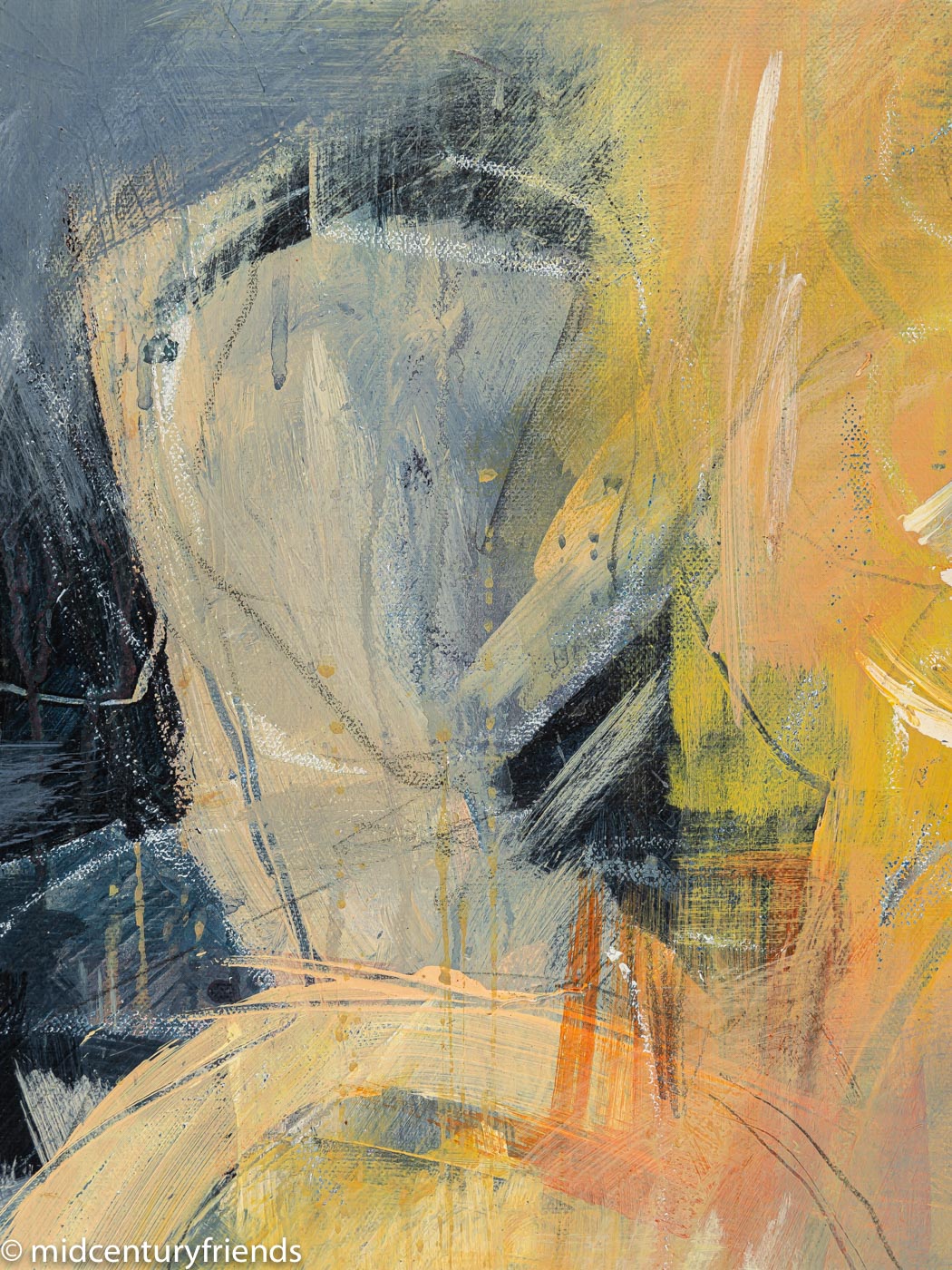 Abstrakte Komposition, Öl auf Leinwand, 54 x 64 cm