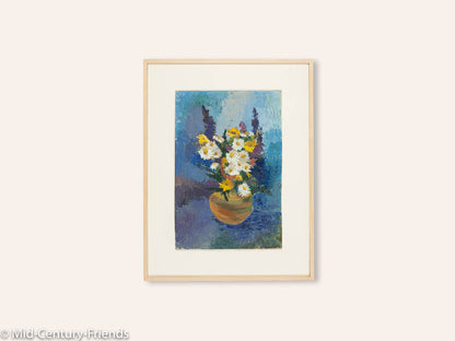 Frühlingsstrauß, Öl auf Platte, 64 x 84 cm
