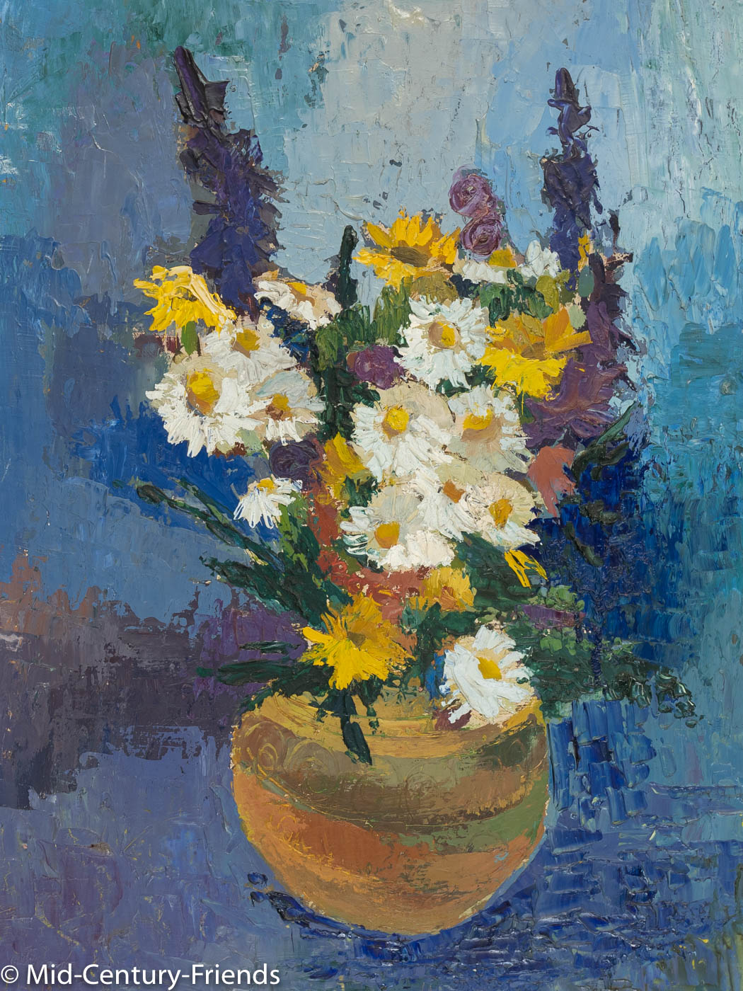 Frühlingsstrauß, Öl auf Platte, 64 x 84 cm