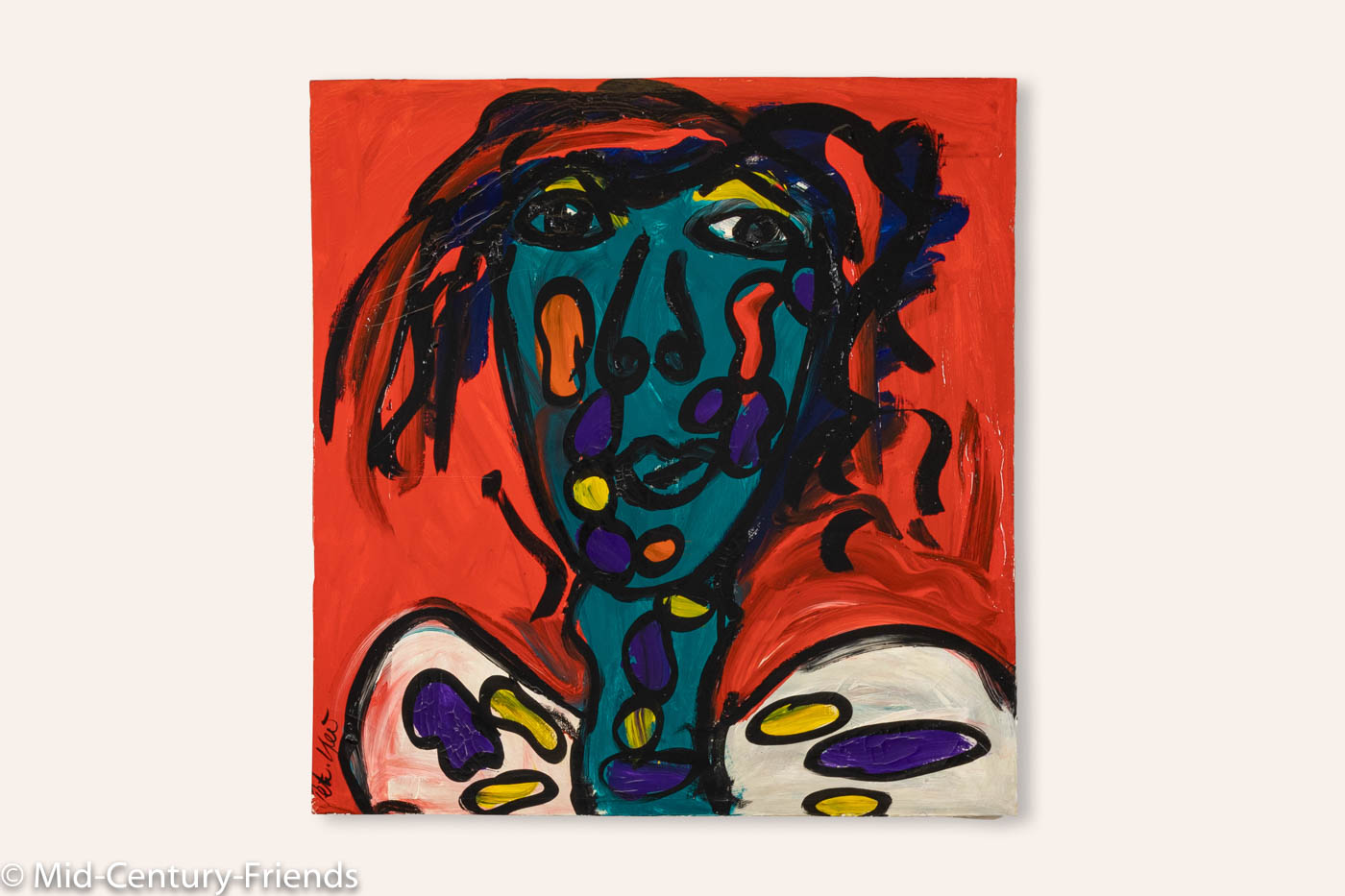 Crazy Guy, Acryl auf Leinwand, 100 x 105cm