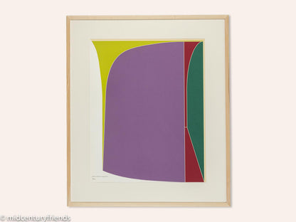 Winkel, Farblithographie, 85 x 100 cm