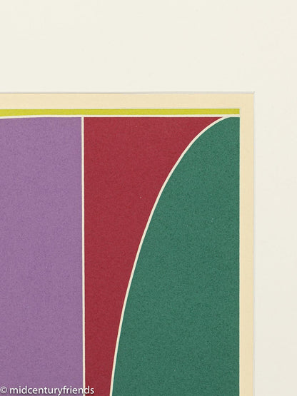 Winkel, Farblithographie, 85 x 100 cm