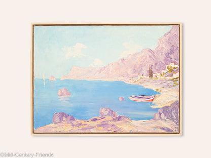 Meeresbucht, Öl auf Leinwand, 78 x 58 cm