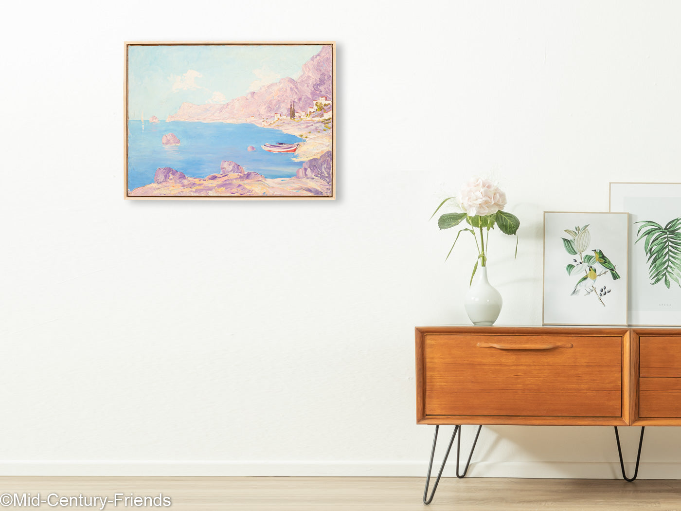 Meeresbucht, Öl auf Leinwand, 78 x 58 cm