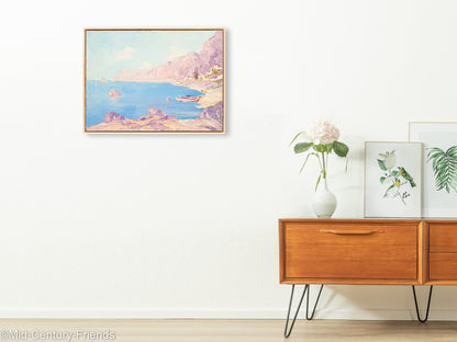 Meeresbucht, Öl auf Leinwand, 78 x 58 cm