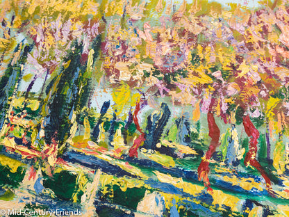 Frühling, Öl auf Platte, 87 x 71 cm