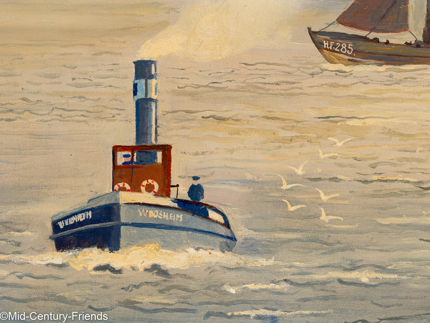 Hamburger Hafen, Öl auf Leinwand, 53 x 73 cm