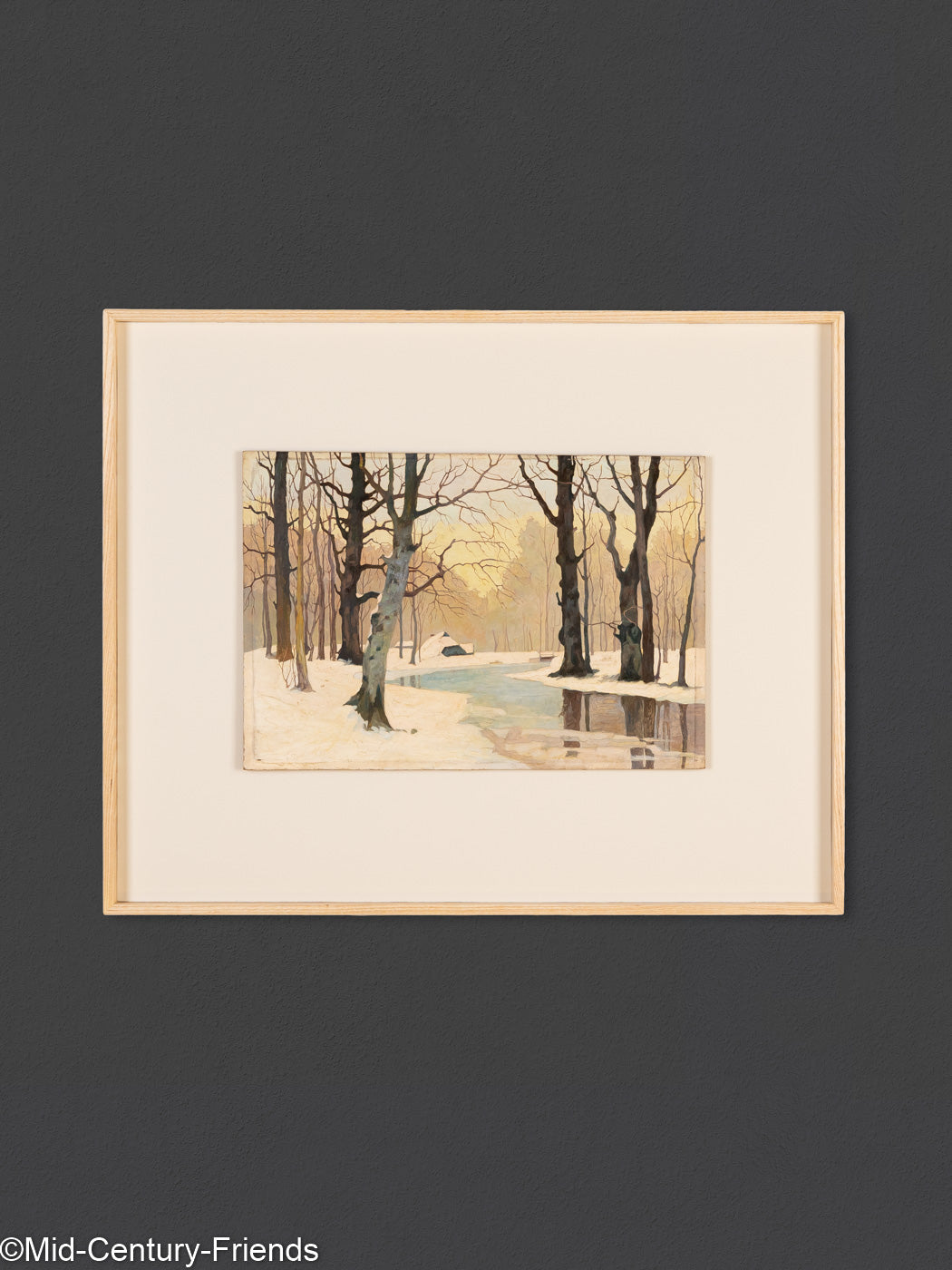 Winterwald, Öl auf Platte, 70 x 58 cm