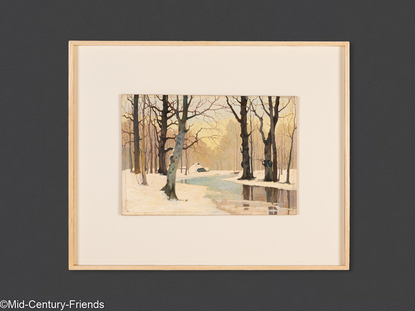 Winterwald, Öl auf Platte, 70 x 58 cm