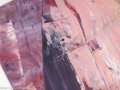 Violettes Quarz, Acryl auf Papier, 36 x 36 cm