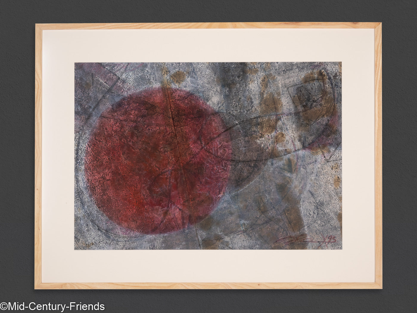 Flug in die Sonne, Mischtechnik auf Papier, 108 x 83 cm