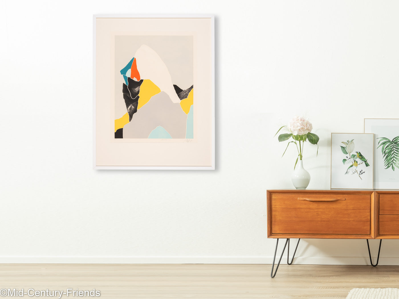 Frau im Profil, Radierung auf Papier, 76 x 97 cm