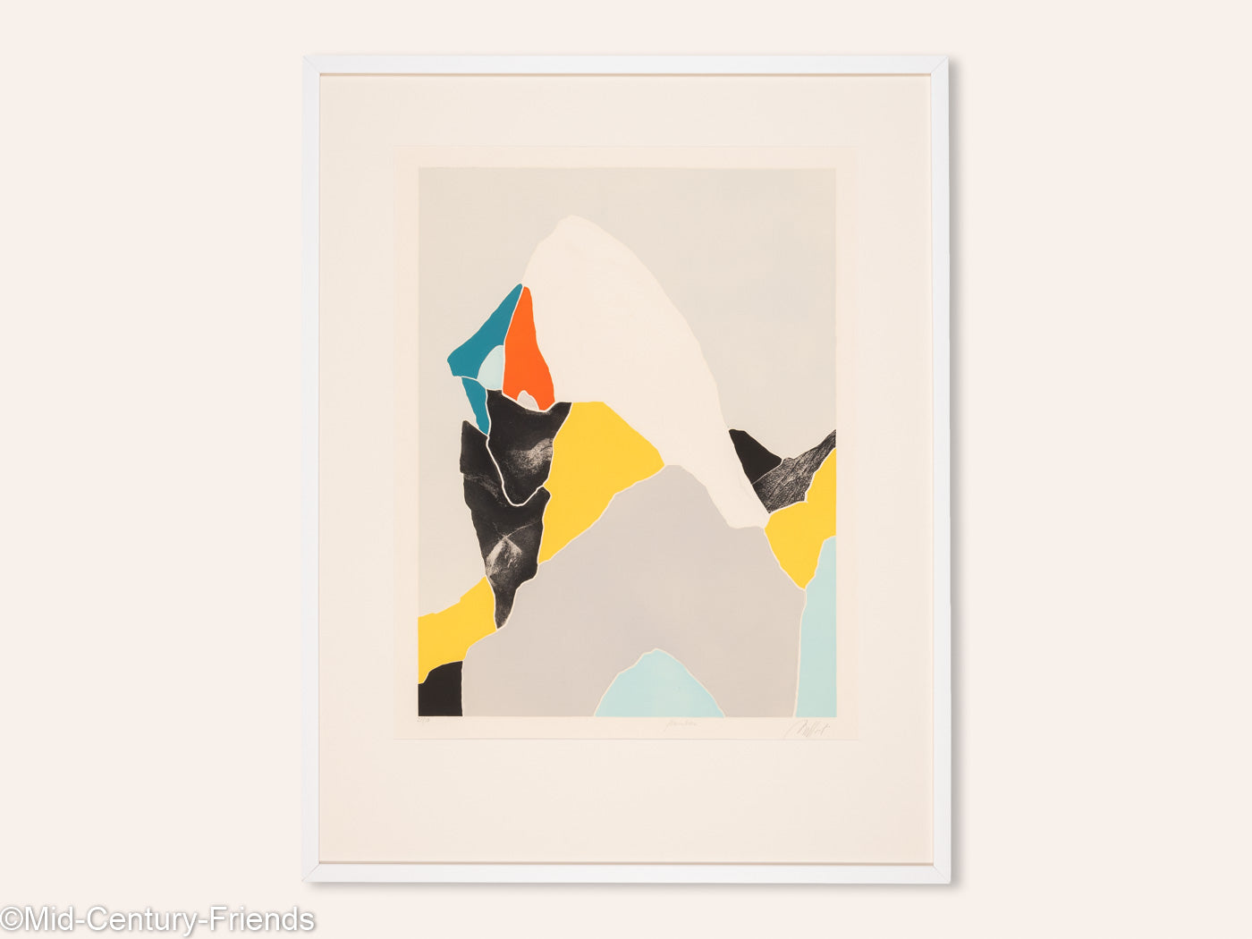 Frau im Profil, Radierung auf Papier, 76 x 97 cm