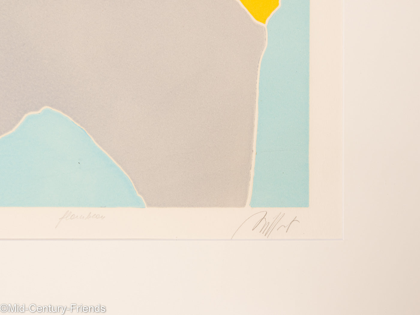 Frau im Profil, Radierung auf Papier, 76 x 97 cm