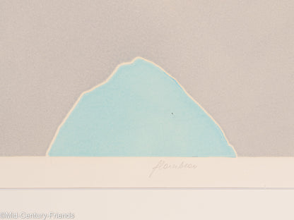 Frau im Profil, Radierung auf Papier, 76 x 97 cm