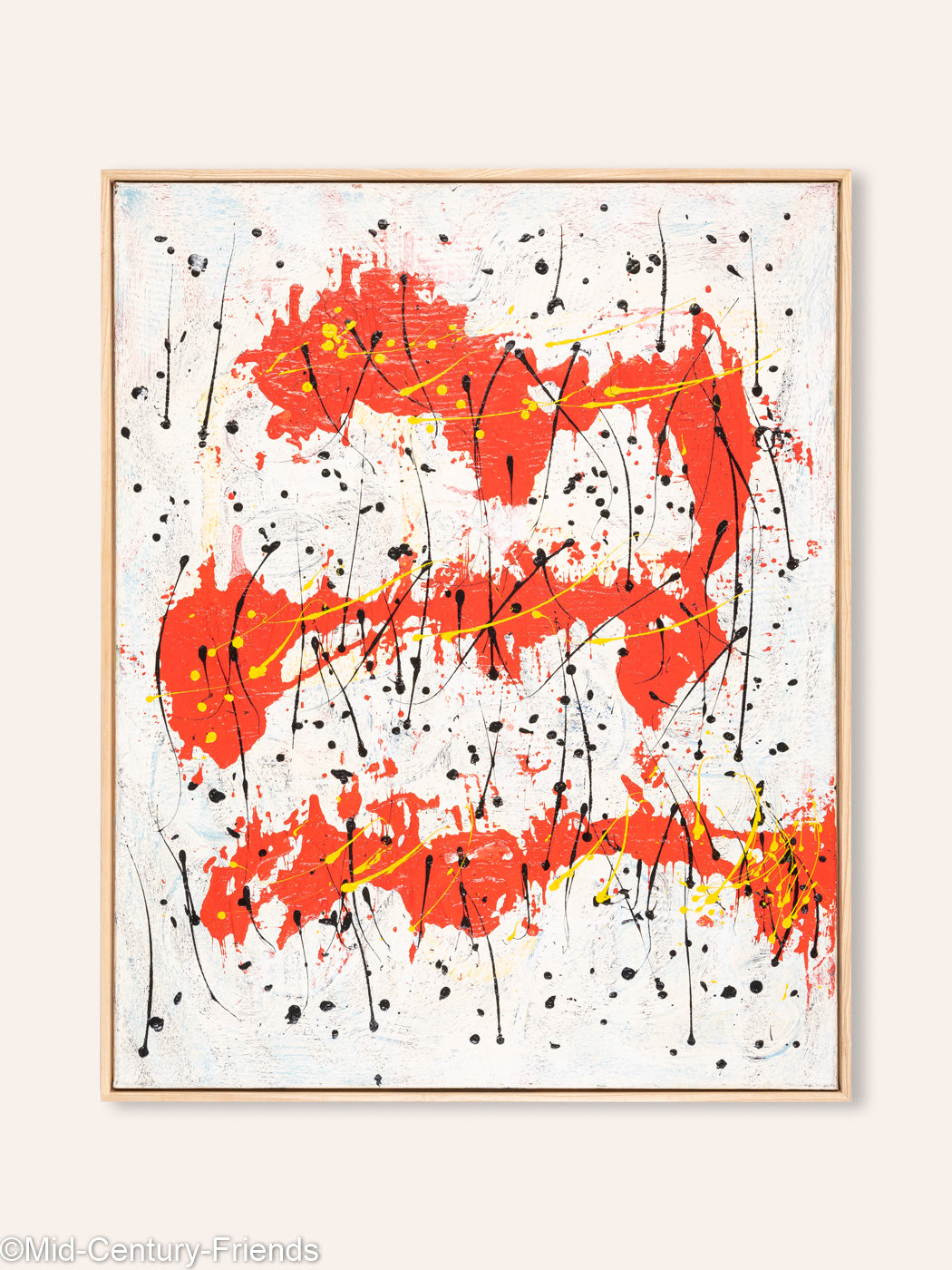 Abstrakte Komposition I, Öl/Acryl auf Leinwand, 82 x 103 cm