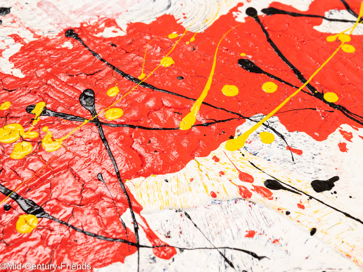 Abstrakte Komposition I, Öl/Acryl auf Leinwand, 82 x 103 cm