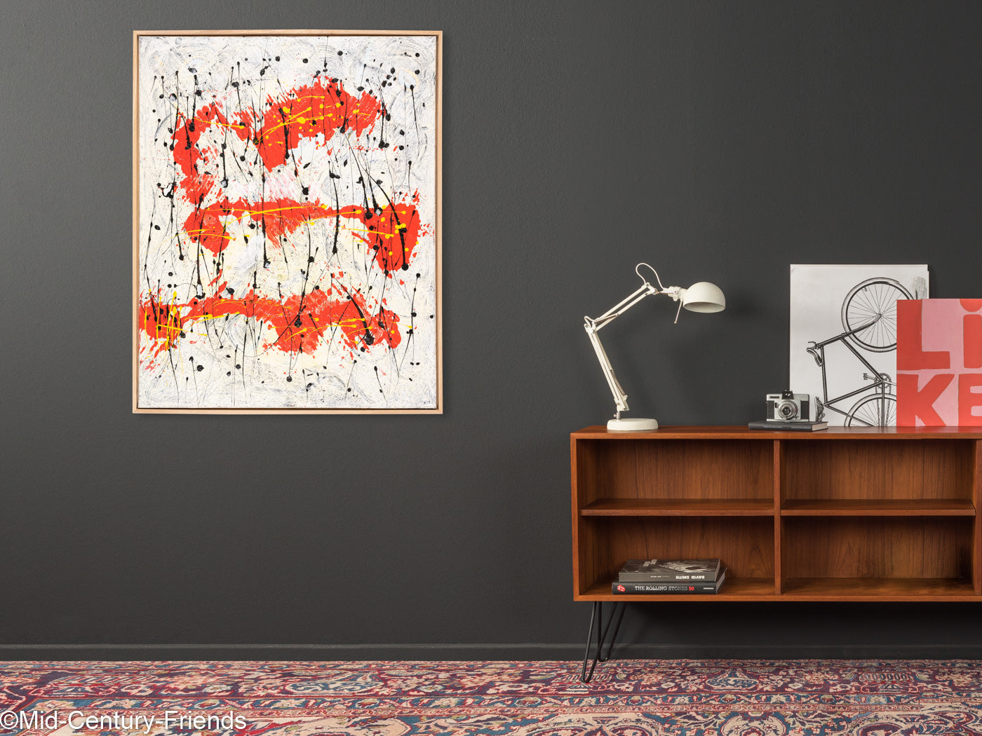 Abstrakte Komposition II, Öl/Acryl auf Leinwand, 82 x 103 cm