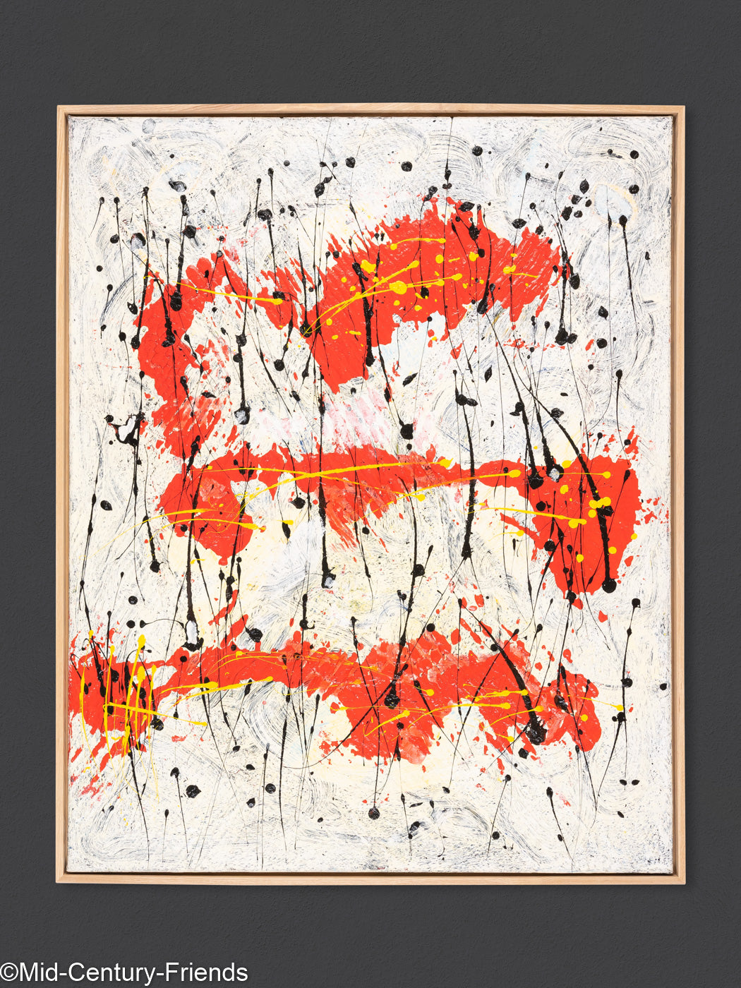 Abstrakte Komposition II, Öl/Acryl auf Leinwand, 82 x 103 cm