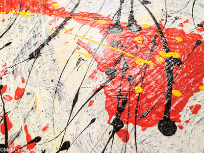 Abstrakte Komposition II, Öl/Acryl auf Leinwand, 82 x 103 cm