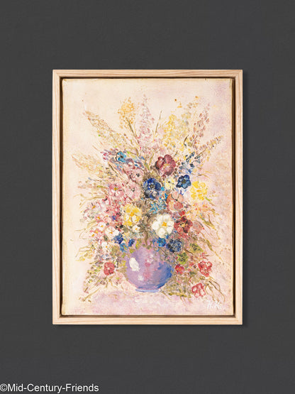 Blumenstrauß aus den 1920er Jahren, Öl auf Leinwand, 28 x 38 cm