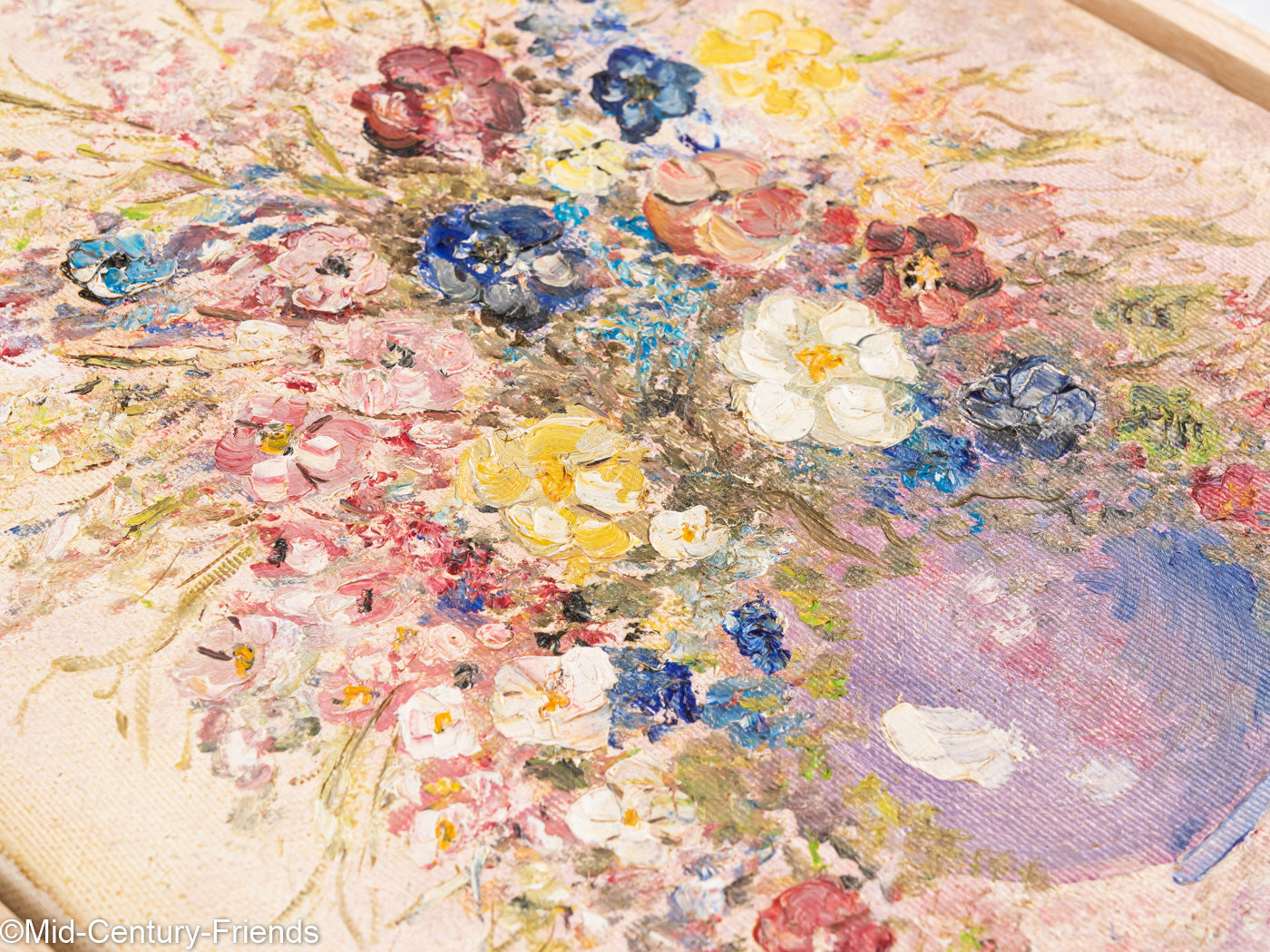 Blumenstrauß aus den 1920er Jahren, Öl auf Leinwand, 28 x 38 cm