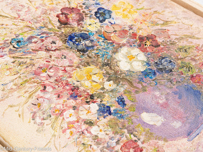Blumenstrauß aus den 1920er Jahren, Öl auf Leinwand, 28 x 38 cm