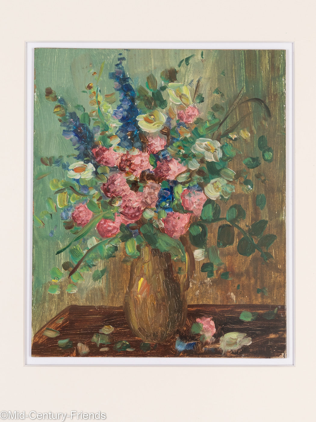 Frühlingsblumen, Acryl auf Platte, 38 x 38 cm