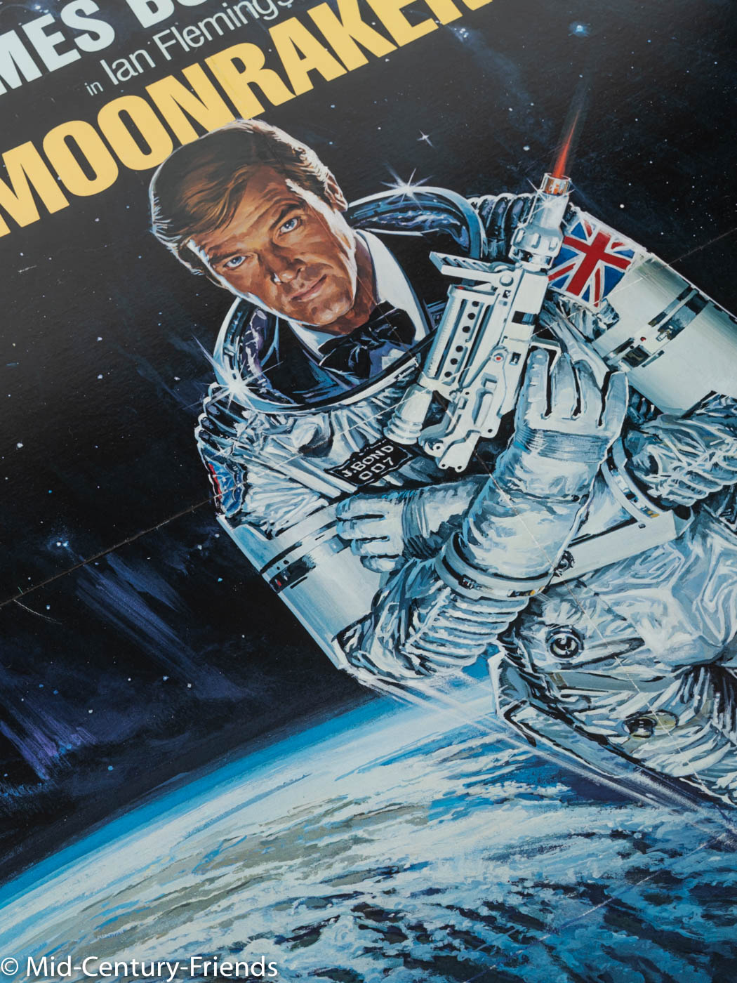 MOONRAKER, ROGER MOORE, ANKÜNDIGUNGSPLAKAT, 92 X 123 CM