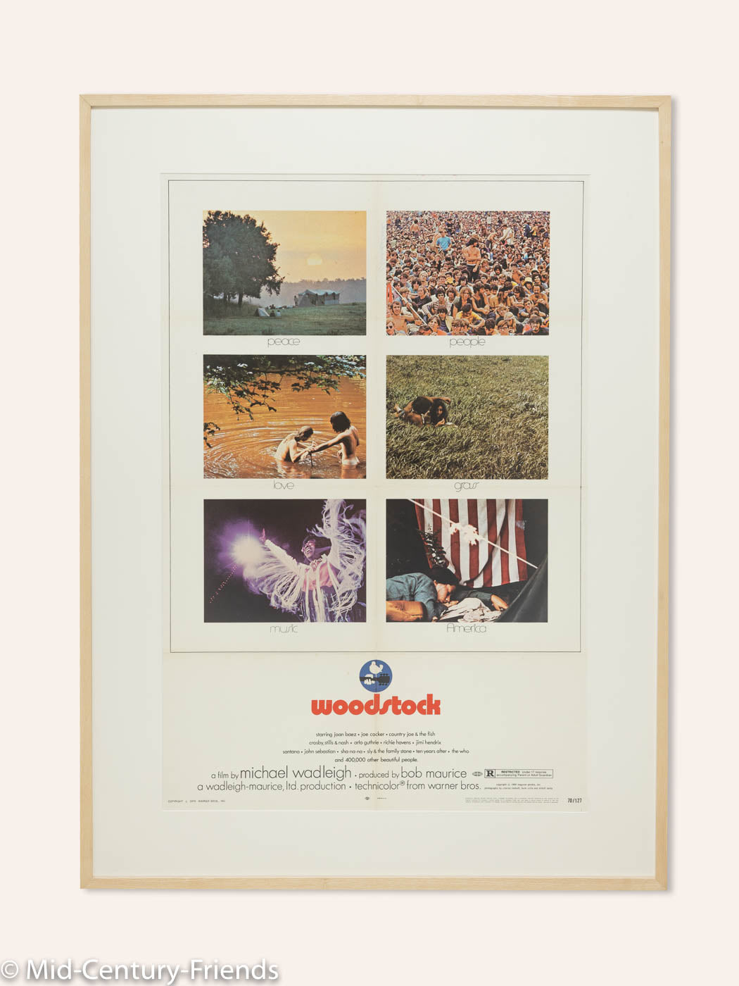 WOODSTOCK, FILMPOSTER, 92 X 123 CM