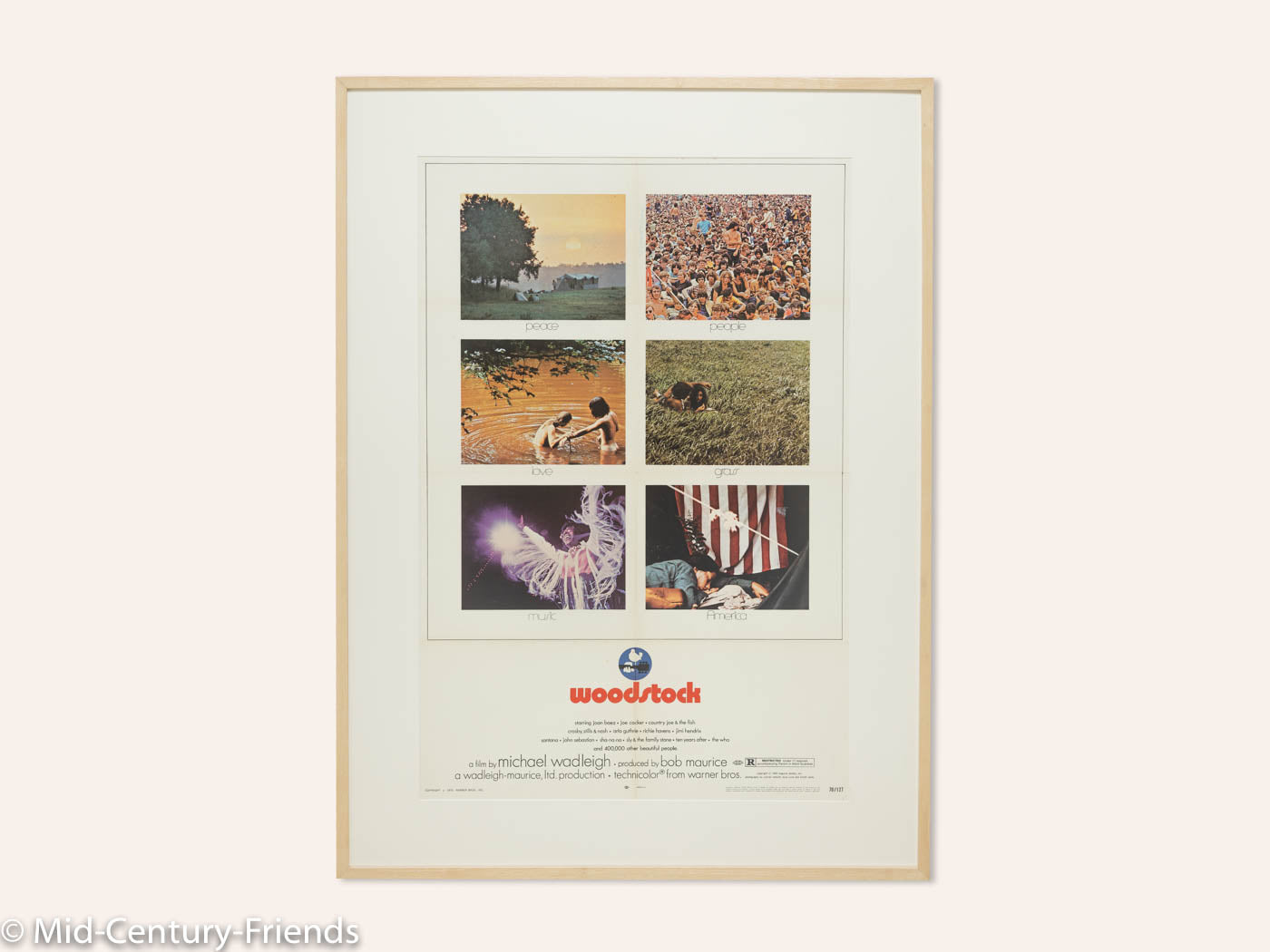WOODSTOCK, FILMPOSTER, 92 X 123 CM