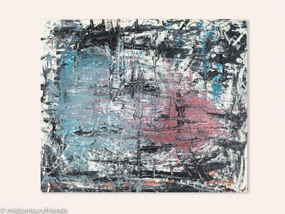 Farbkomposition, Öl auf Platte, 55 x 46 cm