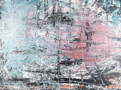 Farbkomposition, Öl auf Platte, 55 x 46 cm