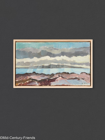 Meeresbucht, Öl auf Leinwand, 50 x 31 cm