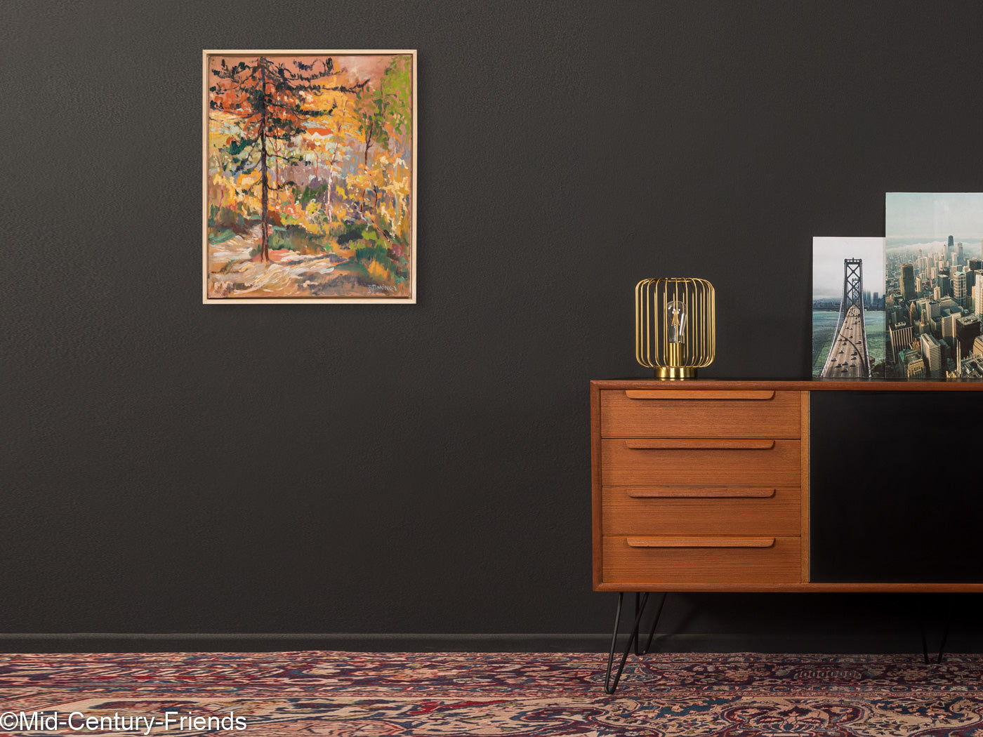 Wald im Herbst, Öl auf Leinwand, 53 x 63 cm