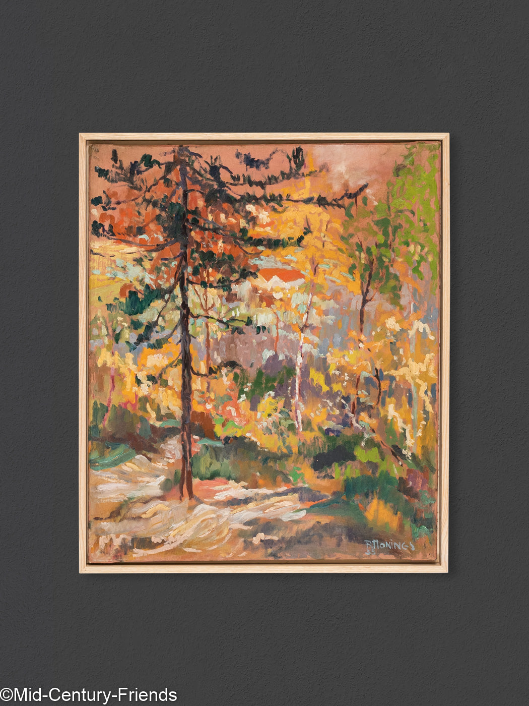 Wald im Herbst, Öl auf Leinwand, 53 x 63 cm