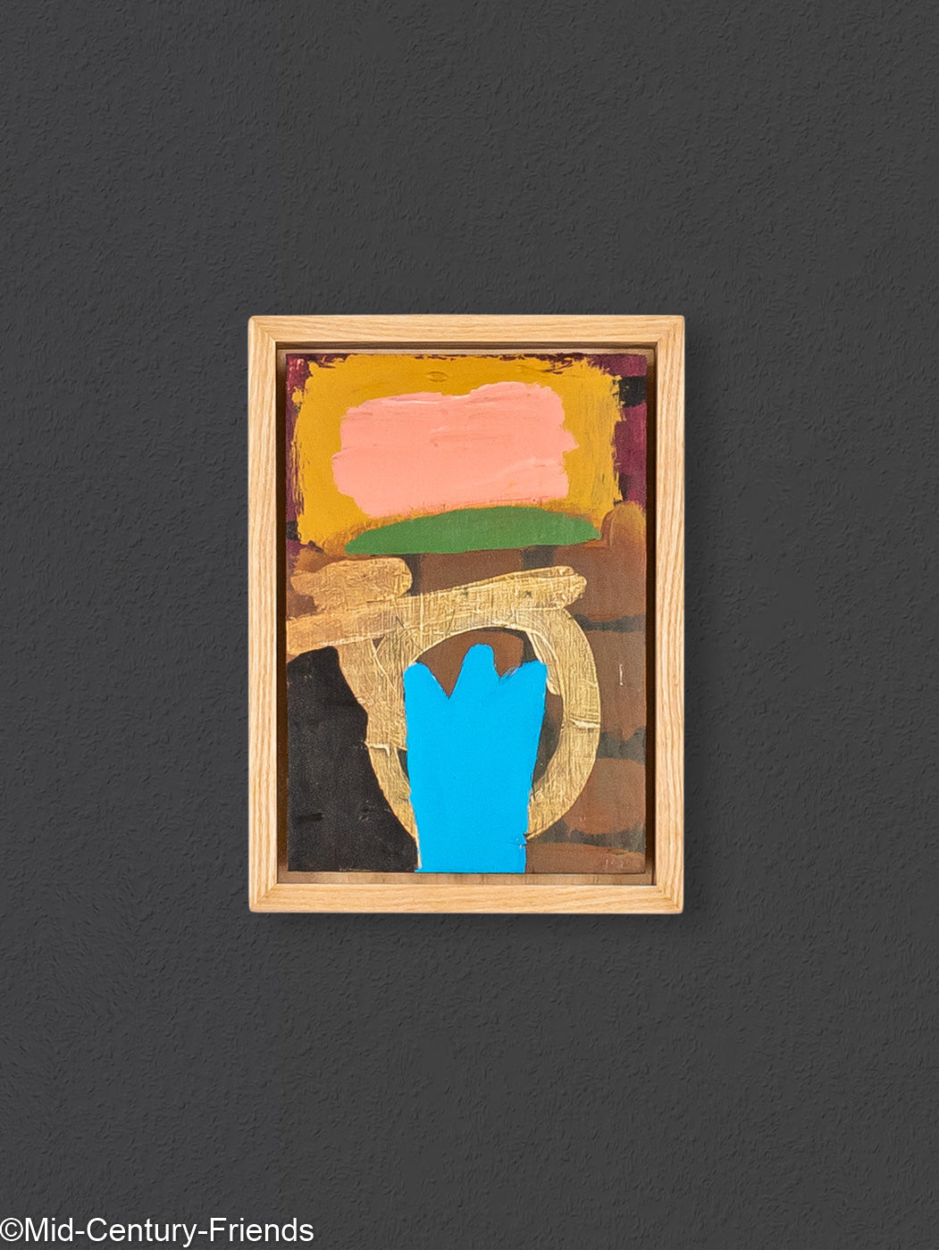 Komposition, Acryl auf Holzplatte, 16 x 22 cm