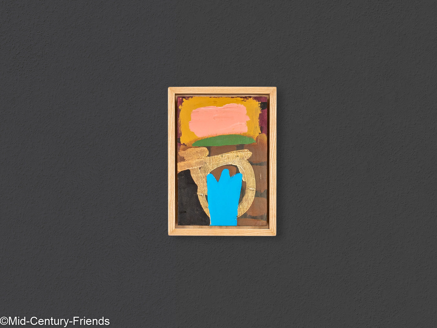 Komposition, Acryl auf Holzplatte, 16 x 22 cm