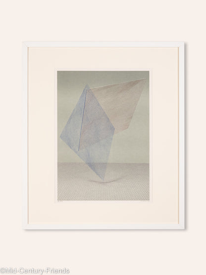 Geometrische Studien (Set), Druckgraphik auf Papier, 63 x 74 cm