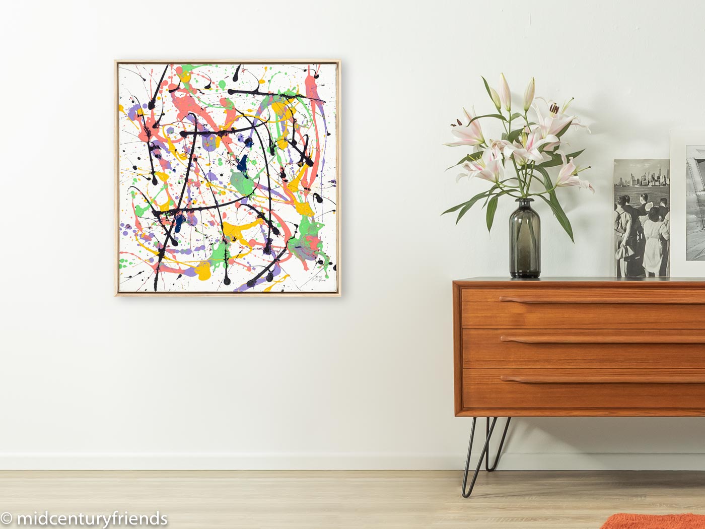 Farbklecks, Acryl auf Leinwand, 70 x 73 cm