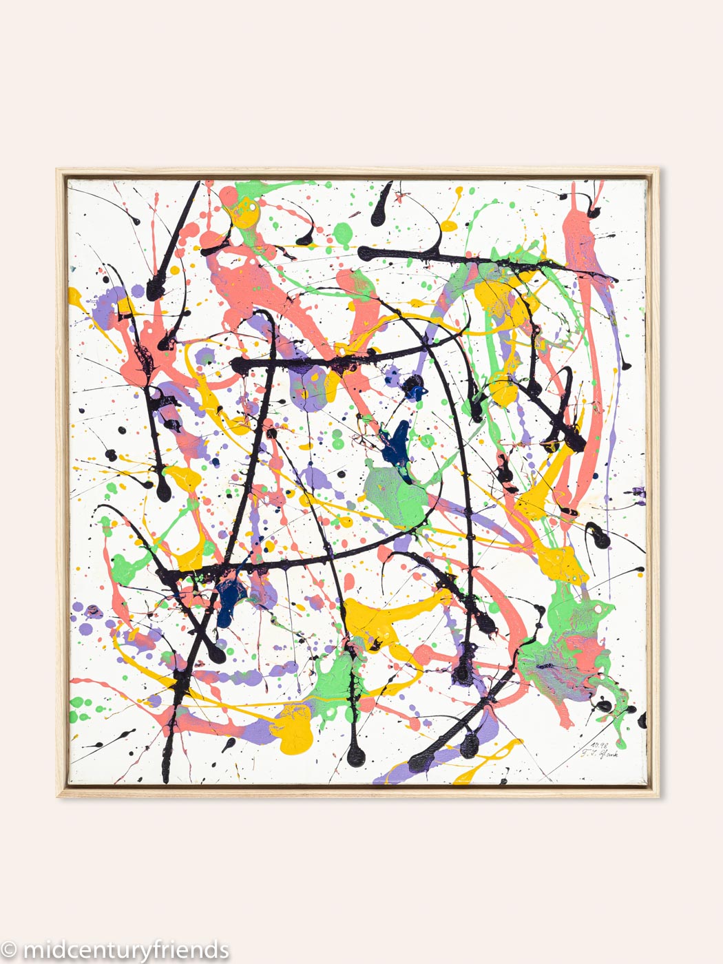 Farbklecks, Acryl auf Leinwand, 70 x 73 cm