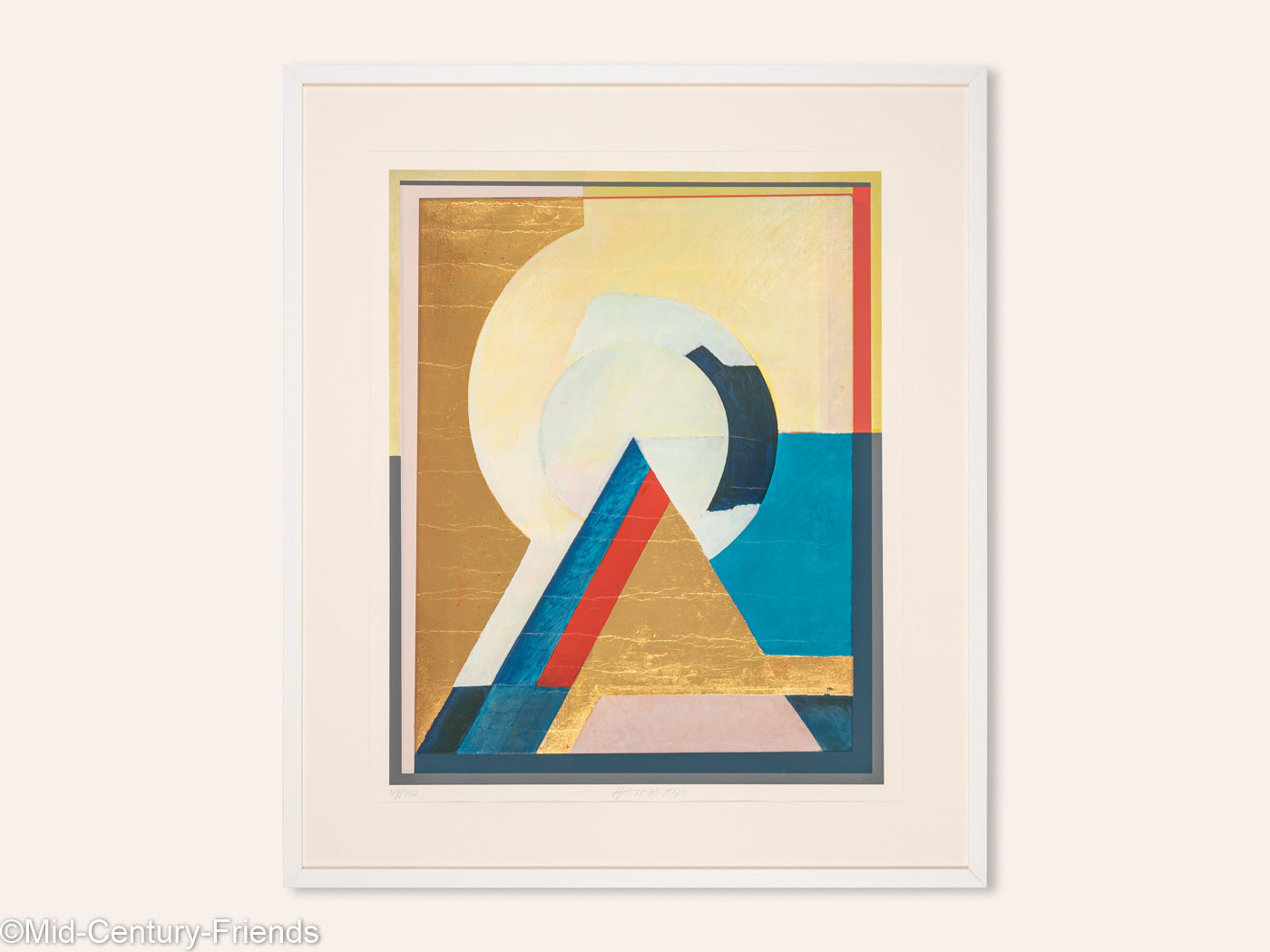 Pyramide, Farboffsetdruck auf dickem Papier, 80 x 93 cm
