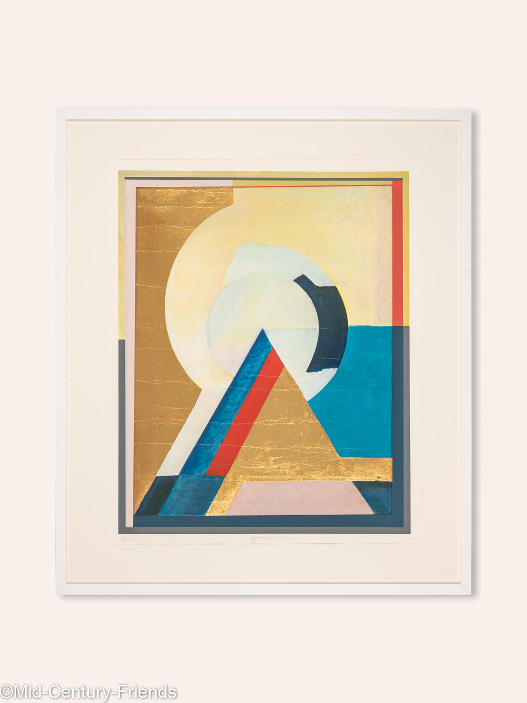 Pyramide, Farboffsetdruck auf dickem Papier, 80 x 93 cm